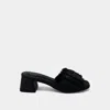 Shu Shop Women's Francesca Heels In Linen Black