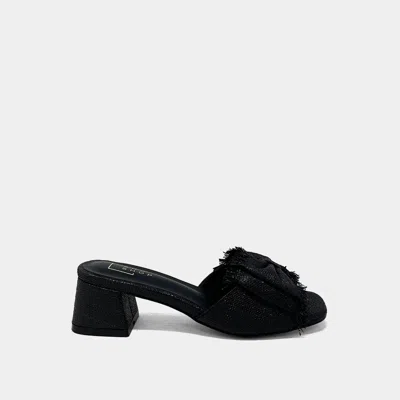 Shu Shop Women's Francesca Heels In Linen Black