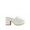 Shu Shop Women's Giza Platform Sandal In Bone Snake In Multi