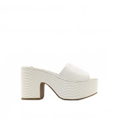Shu Shop Women's Giza Platform Sandal In Bone Snake In Multi
