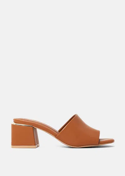 Shu Shop Women's Glinda Block Heels In Camel In Brown