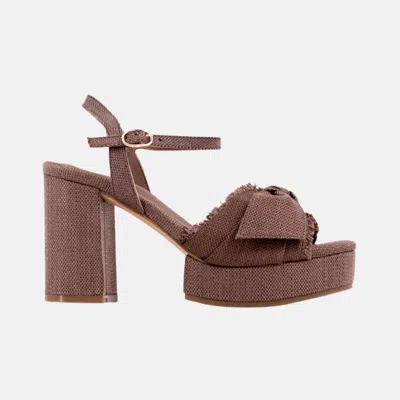 Shu Shop Women's Hollywood Chunky Heel In Brown In Multi