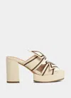 Shu Shop Women's Honey Chunky Block Heel In Bone In Neutral
