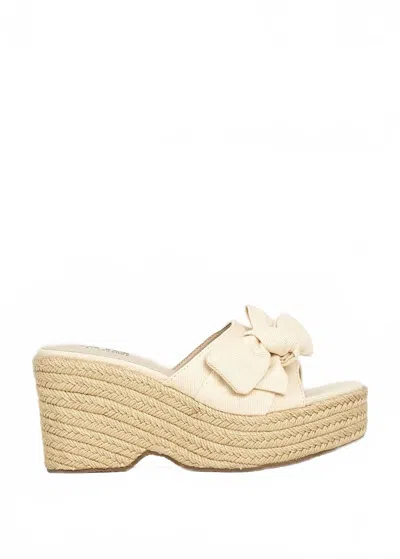 Shu Shop Women's Ingrid Platform Espadrille Slide Sandal In Beige In Neutral