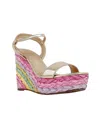 Shu Shop Women's Jacinta Rainbow Wedge In Light Gold In Gold
