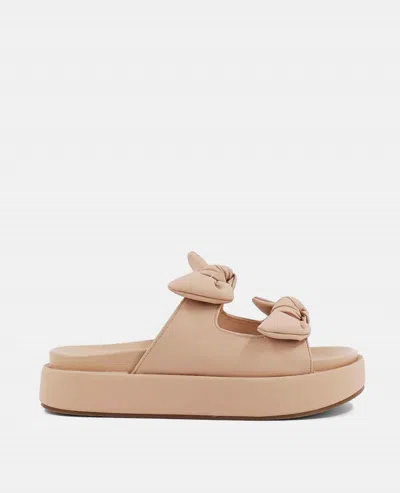 Shu Shop Women's Kiki Bow Strap Sandal In Nude In Animal Print