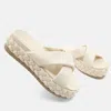 Shu Shop Women's Kimora Braided Platform Sandal In Cream