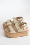 Shu Shop Women's Lucille Sandal In Gold Woven In Multi