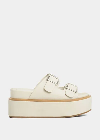 Shu Shop Women's Lucinda Platform Sandal In Stone In White
