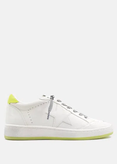 Shu Shop Women's Paz Sneaker In White/lime