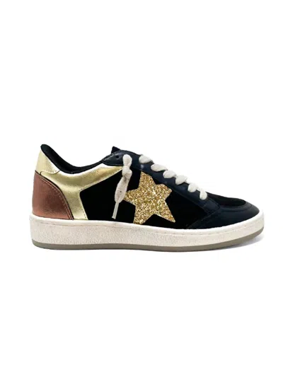 Shu Shop Women's Paz Suede Sneaker In Black Gold In Multi