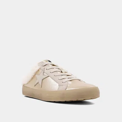 Shu Shop Women's Pinah Fur Lined Sneaker In Gold
