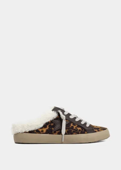 Shu Shop Women's Pinah Fur Slip On Sneaker In Leopard Print In Brown