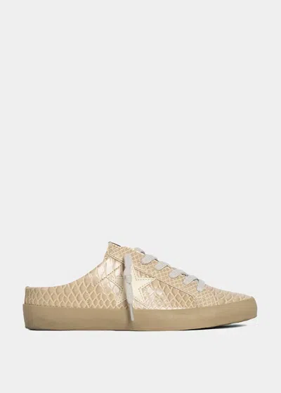 Shu Shop Women's Polka Mule Sneaker In Taupe Snake In Multi