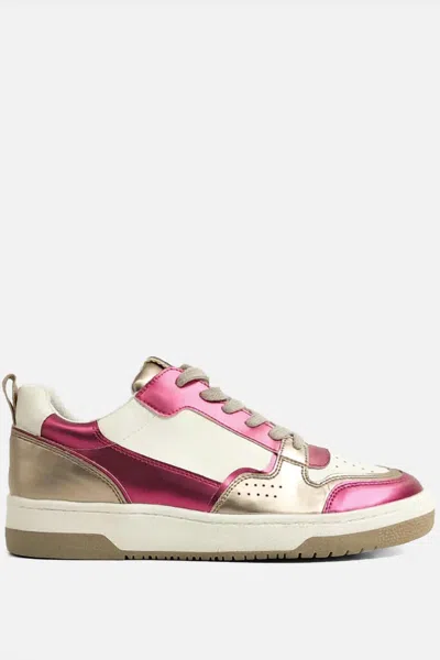 Shu Shop Women's Romi Leather Sneaker In Fuchsia In Multi