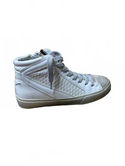 Shu Shop Women's Rooney High Top Sneaker In Off White Snake In Multi