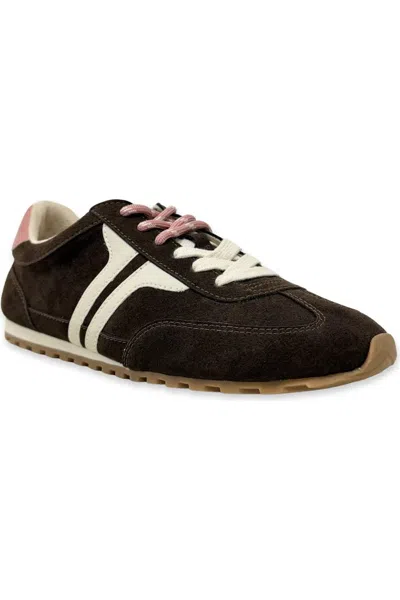 Shu Shop Women's Sarah Sneakers In Brown Suede In Multi