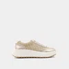 Shu Shop Women Selina Woven Sneakers In Gold In Gold