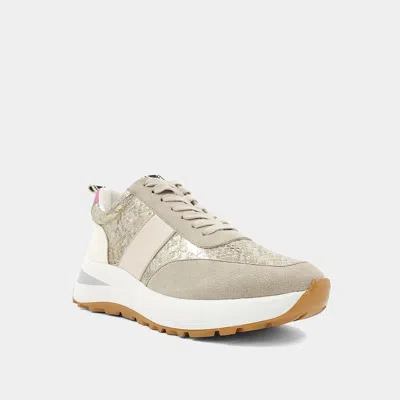 Shu Shop Women's Serafina Snake Skin Sneaker In Gold In Neutral
