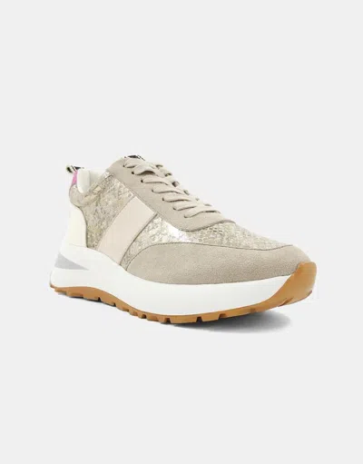 Shu Shop Women's Serafina Sneaker In Gold Snake