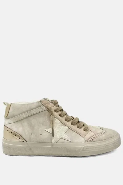 Shu Shop Women's Serena High Top Sneaker In Light Grey In White
