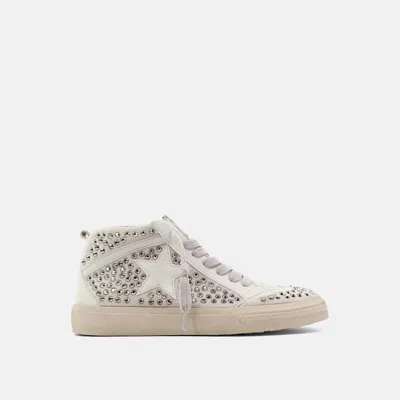 Shu Shop Women's Severine Stud High Top Sneakers In Silver In Beige