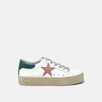 Shu Shop Women's Star Reba Sneakers In Olive Green In White