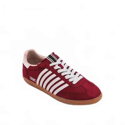 Shu Shop Women's Stevie Sneaker In Wine Suede In Red