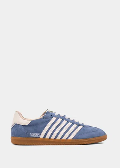 Shu Shop Women's Striped Suede Sneakers In Blue