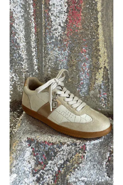 Shu Shop Women Sydney Croc Sneaker In Cream