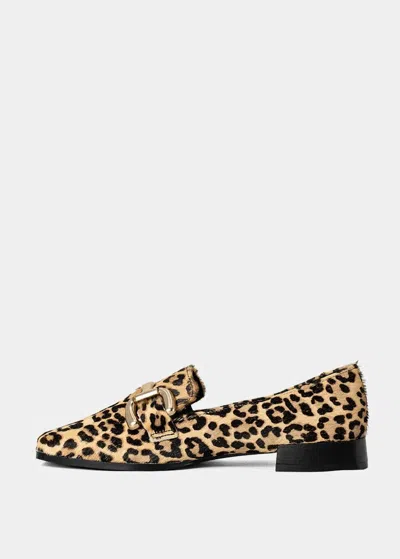 Shu Shop Women's Therese Square Toe Loafer In Leopard Hair In Multi