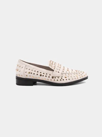Shu Shop Women's Titina Studded Loafers In Nude In White