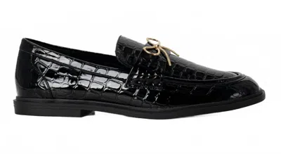 Shu Shop Women's Toulouse Croc Loafer In Black
