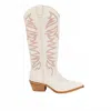 Shu Shop Women's Zerena Cowboy Boots In Bone In Neutral