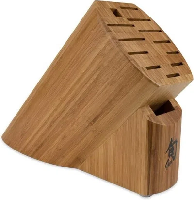 Shun 13 Slot Knife Block In Brown