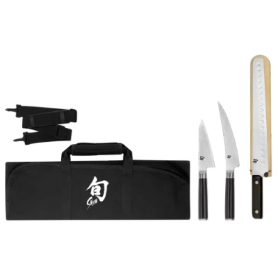 Shun Classic 4 Piece Bbq Set In Black