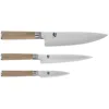 Shun Classic Blonde 3 Piece Starter Set, Chef's Knife, Paring Knife, Utility Knife In Neutral