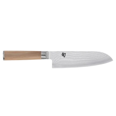Shun Classic Blonde Santoku Knife, 7 Inch In Silver