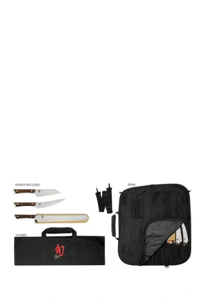 Shun Cutlery Kanso 4-piece Bbq Knife Set In Black