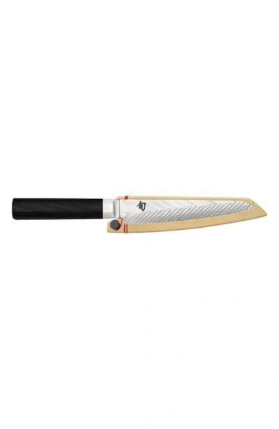 Shun Dual Core Utility/butchery 6" In Black