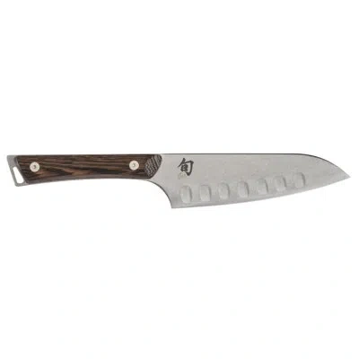 Shun Kanso 5.5" Hollow Ground Santoku Knife In Brown