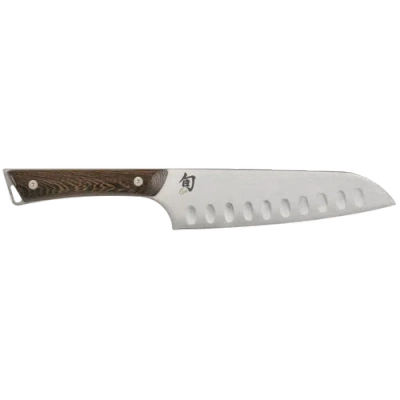 Shun Kanso 7 Inch Hollow-ground Santoku Knife In Brown