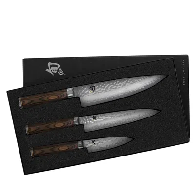 Shun Premier 3-piece Starter Knife Set In Steel
