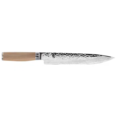 Shun Premier Blonde 9.5 Inch Slicing Knife In Brown