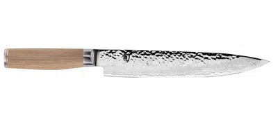 Shun Premier Blonde 9.5 Inch Slicing Knife In Brown