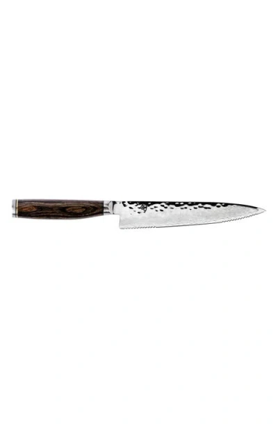Shun Premier Serrated Utility 6.5 In Silver