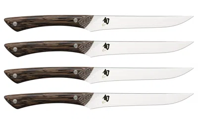 Shun Shima Natural 4 Piece Steak Knife Set