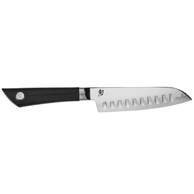 Shun Sora 5.5 Inch Hollow Ground Santoku Knife In Black
