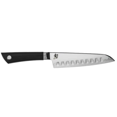 Shun Sora Collection 7 Inch Hollow Ground Santoku In Black