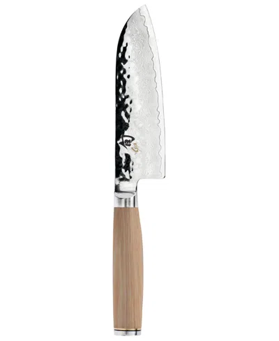 Shun Stainless Steel Premier Blonde 5.5" Santoku Knife In Beige